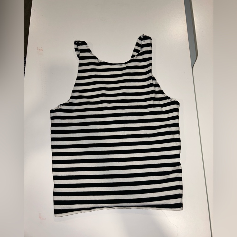 Abercrombie and Fitch striped cross back tank top